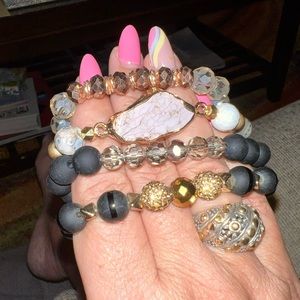 Erimish 4 bracelet stack-used